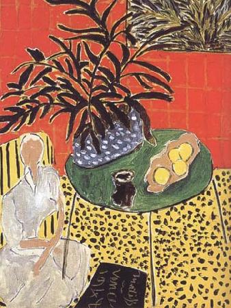 Henri Matisse Black Fern (mk35) oil painting image